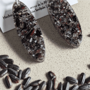 CRISÁLIDA · Pendientes de arroz black